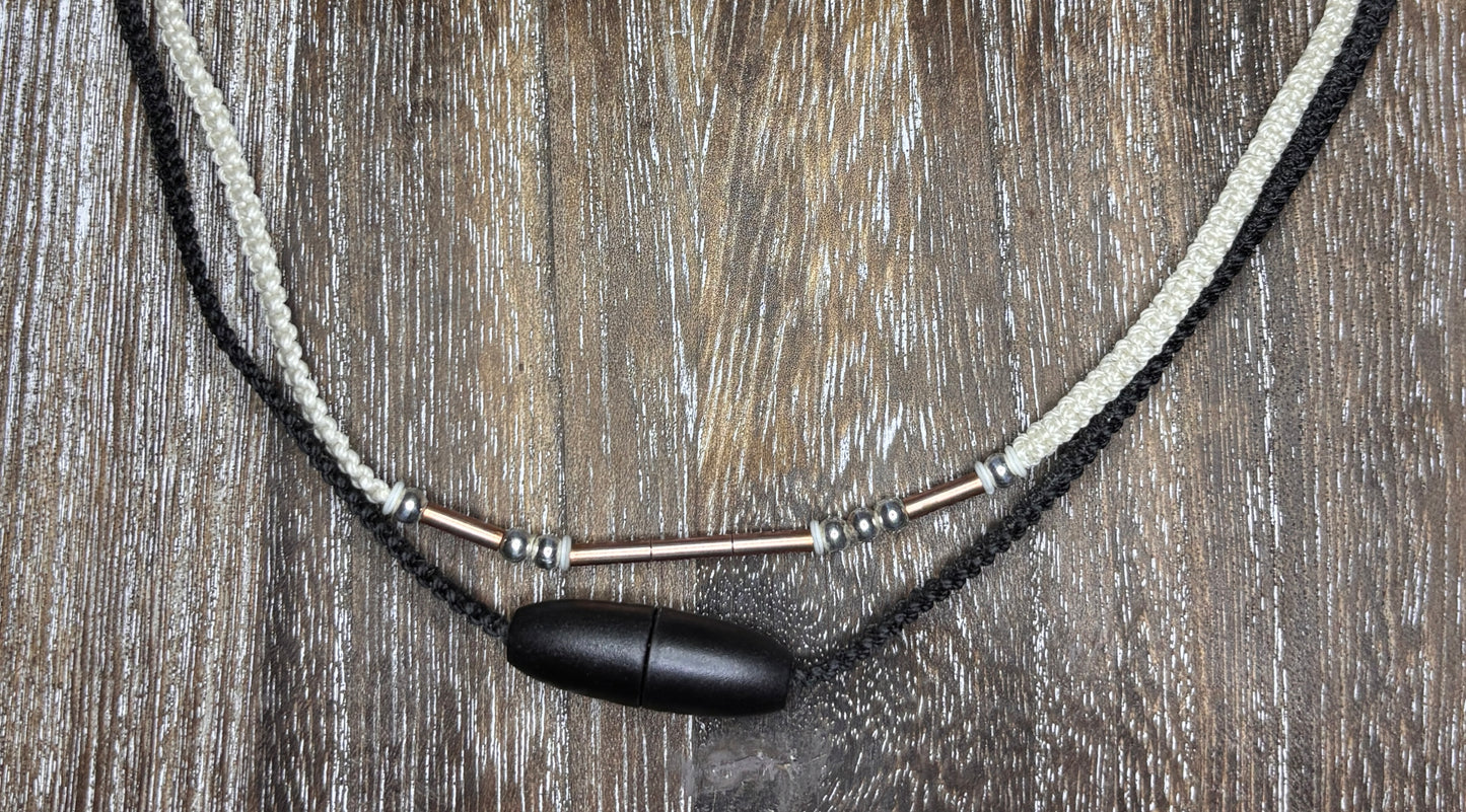 Morse code necklace