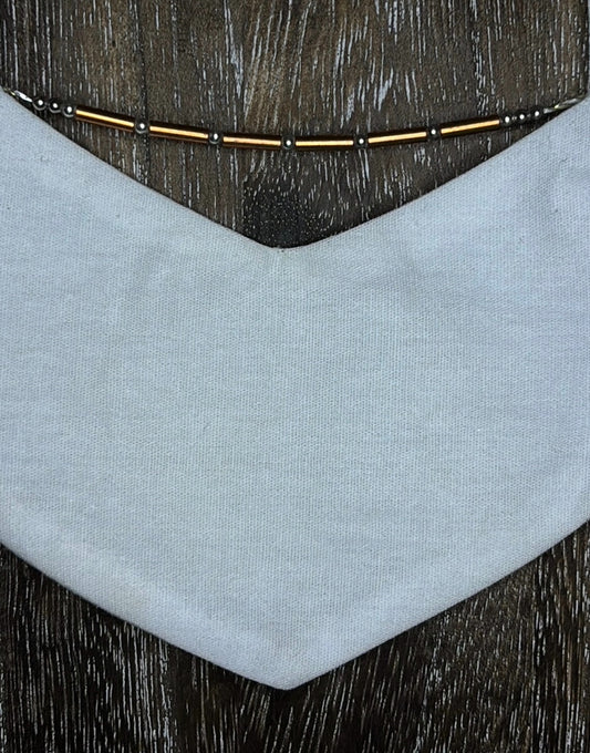 tube chain bib-style necklace